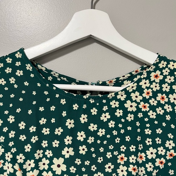 RVCA Camille Rowe Lido Floral Midi Short Sleeve Dress - Picture 6 of 15